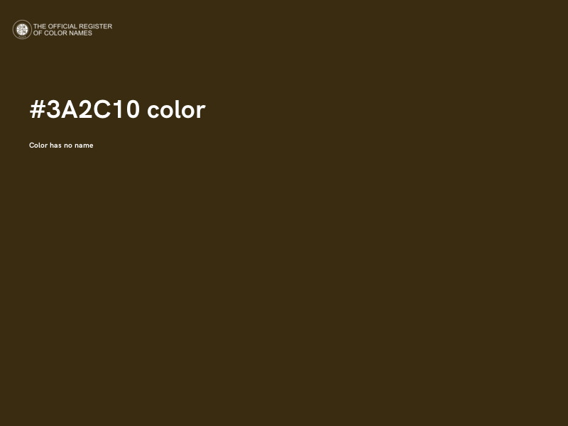#3A2C10 color image
