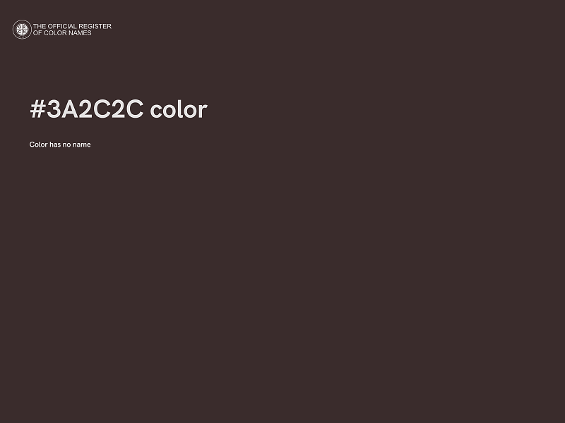 #3A2C2C color image