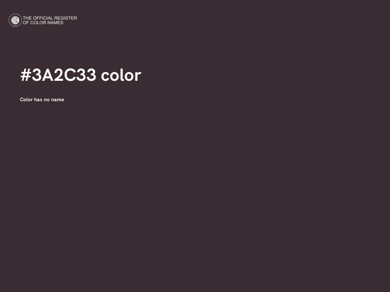 #3A2C33 color image