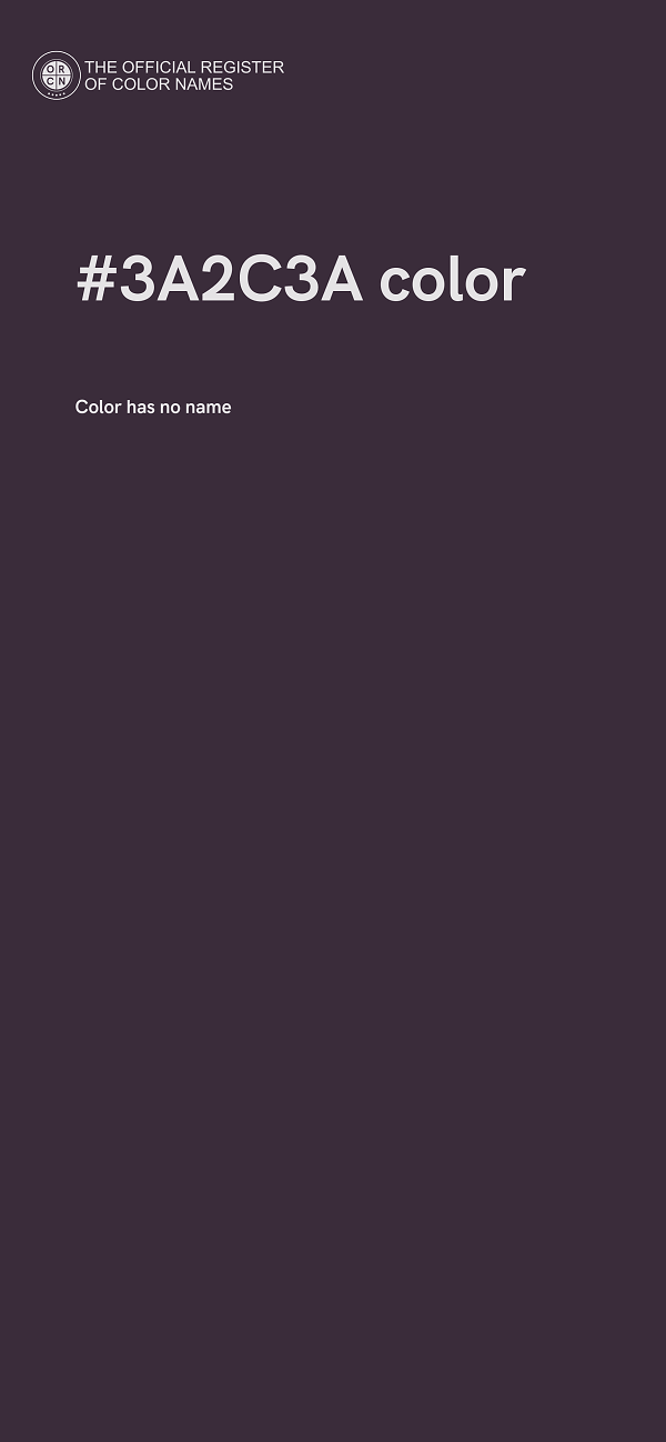 #3A2C3A color image