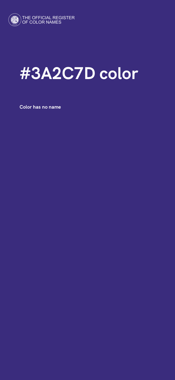 #3A2C7D color image