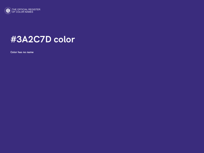 #3A2C7D color image