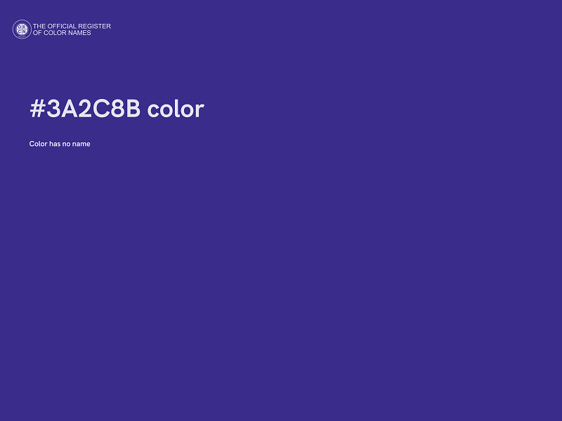 #3A2C8B color image