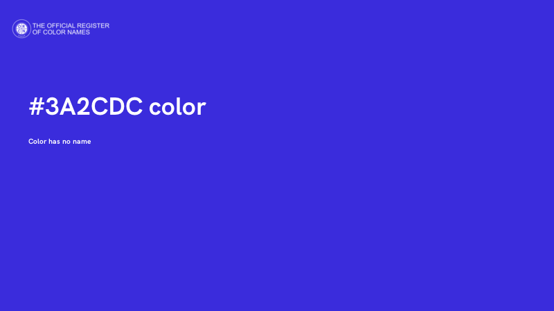 #3A2CDC color image