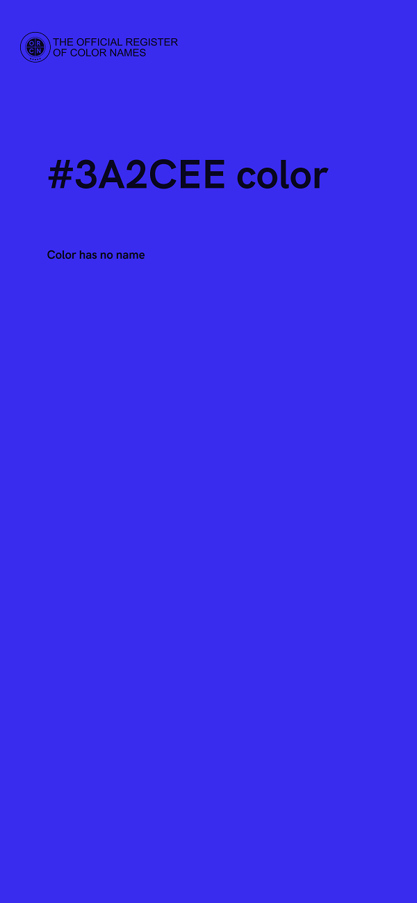 #3A2CEE color image