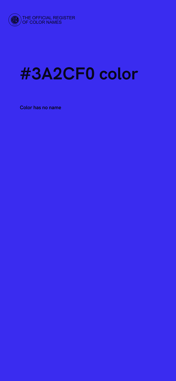 #3A2CF0 color image
