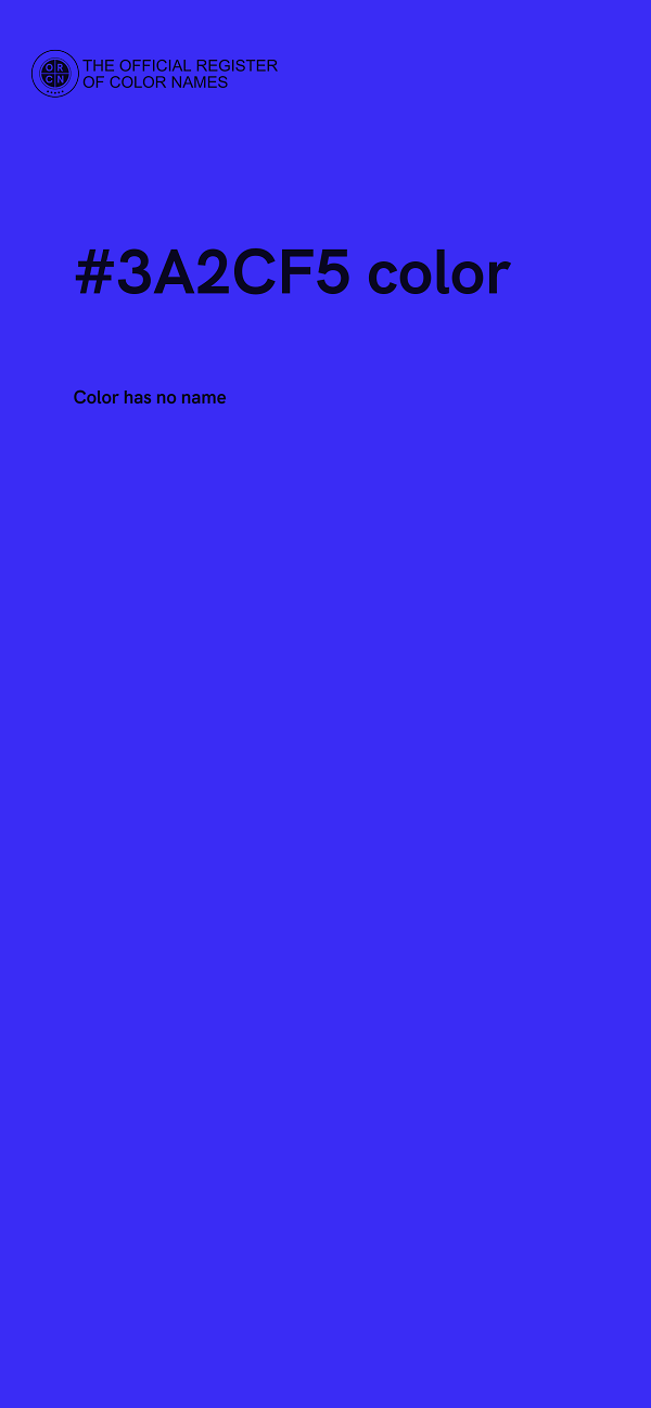 #3A2CF5 color image