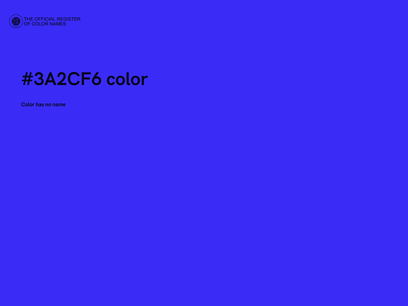 #3A2CF6 color image