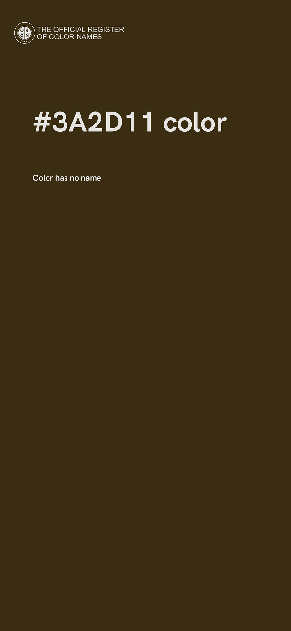 #3A2D11 color image