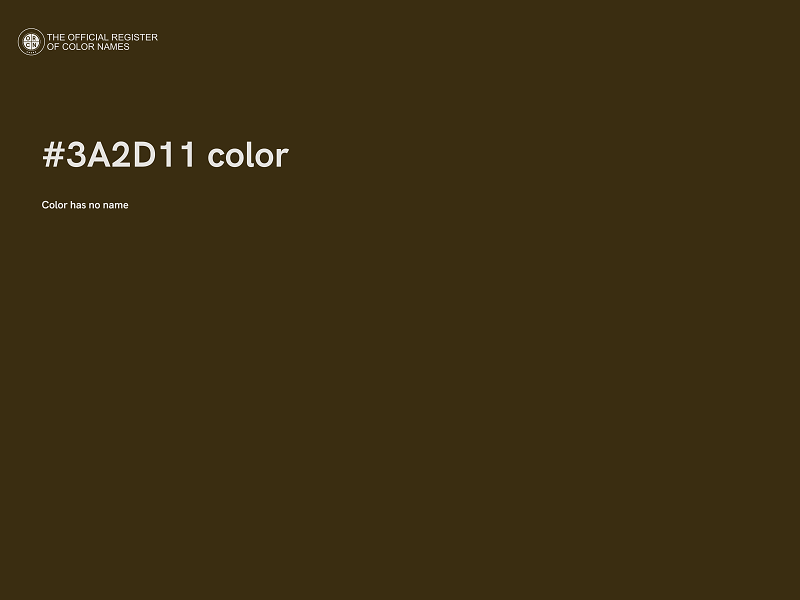 #3A2D11 color image