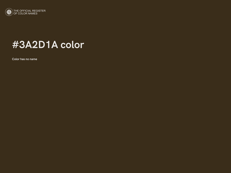 #3A2D1A color image