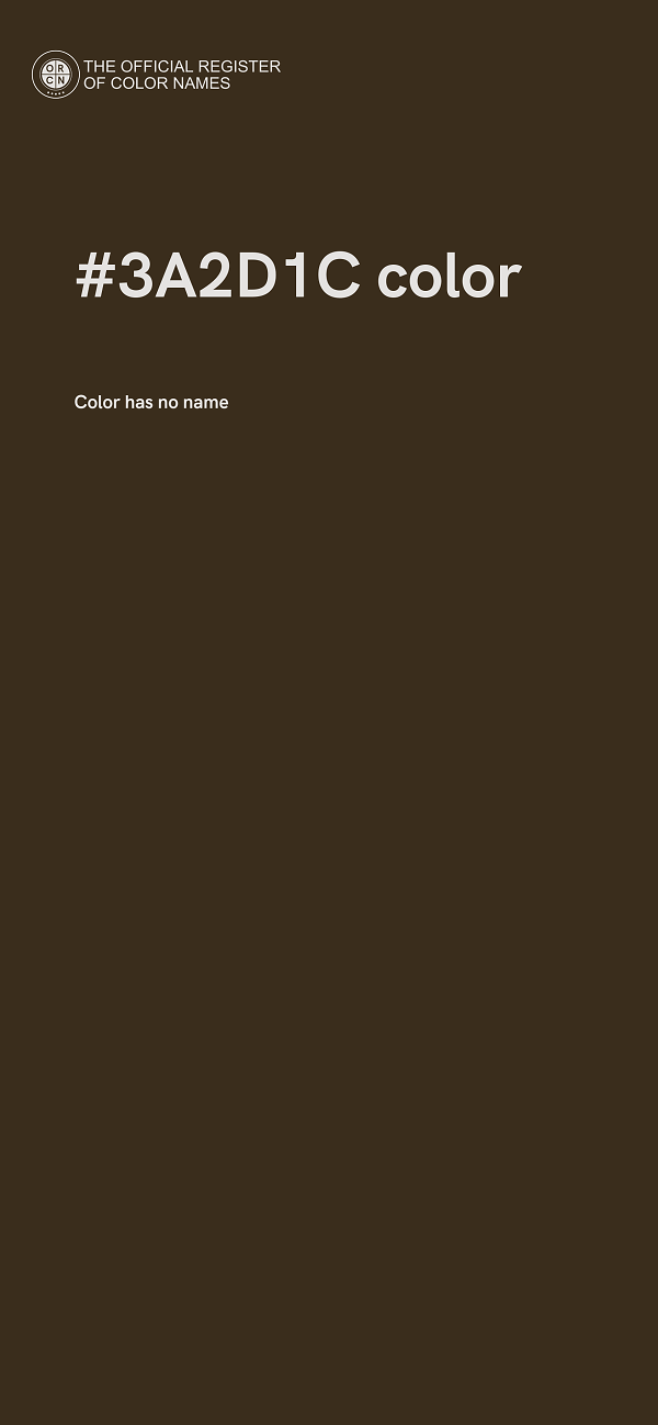 #3A2D1C color image