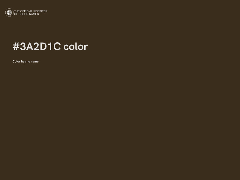 #3A2D1C color image