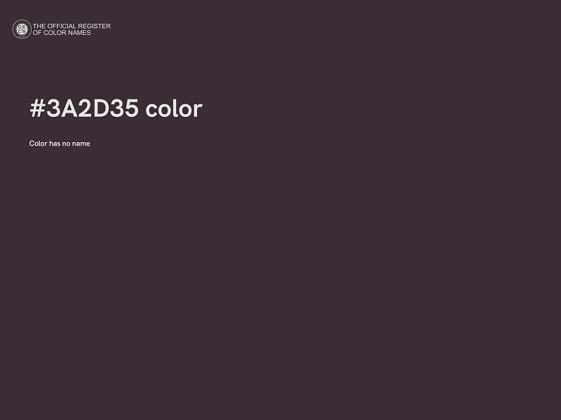 #3A2D35 color image