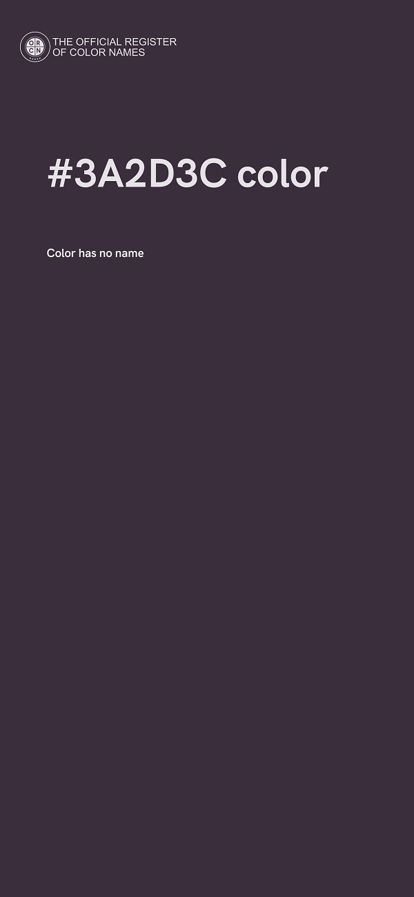 #3A2D3C color image