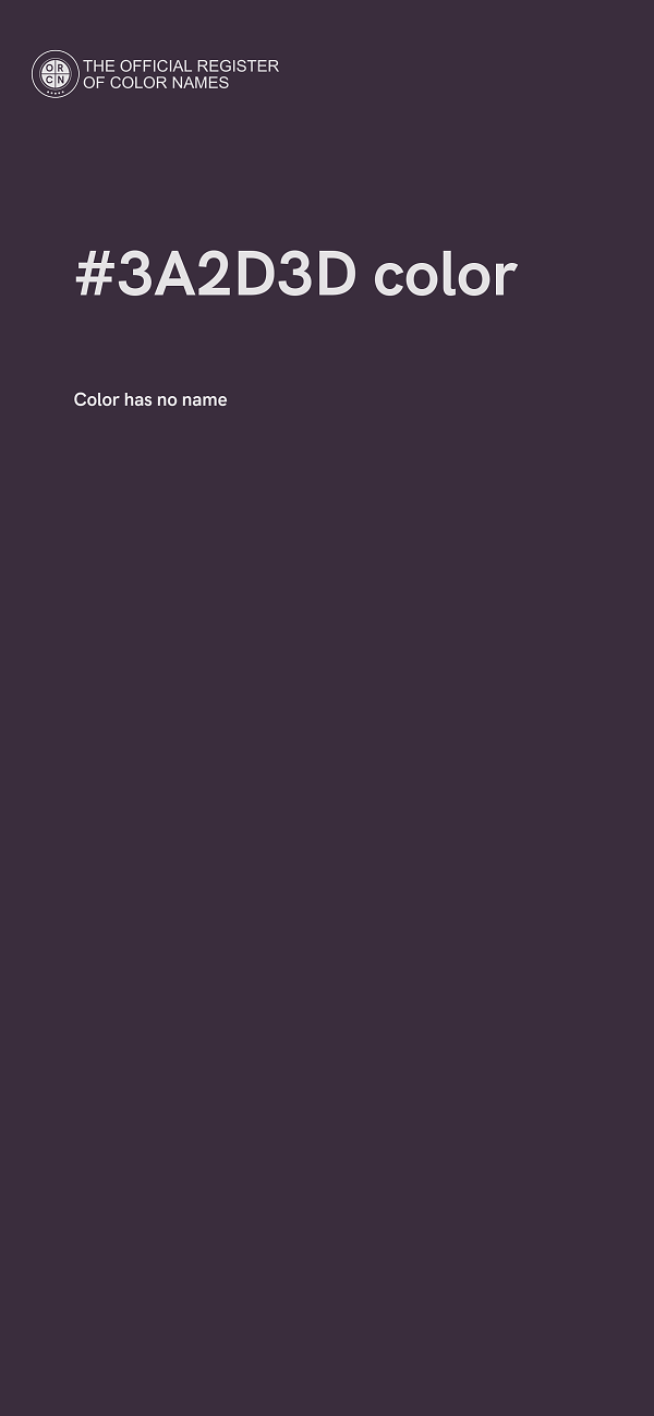#3A2D3D color image