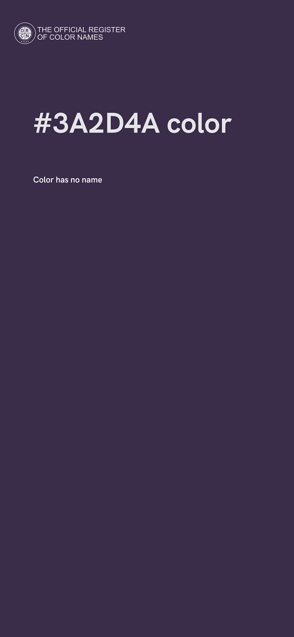 #3A2D4A color image