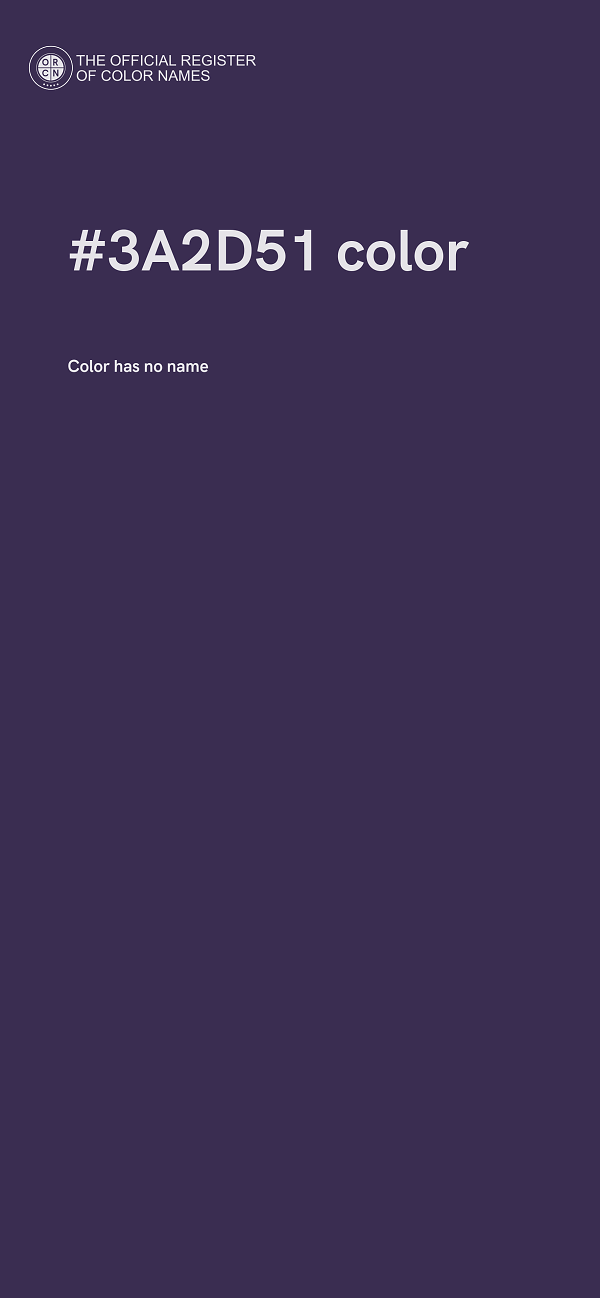 #3A2D51 color image