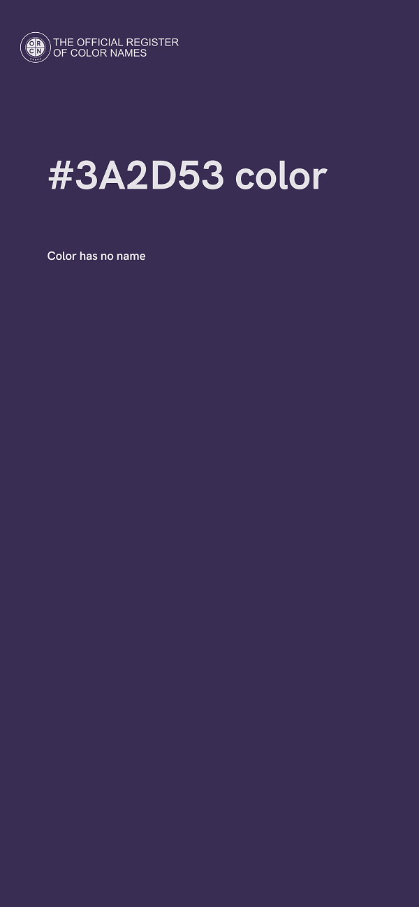 #3A2D53 color image