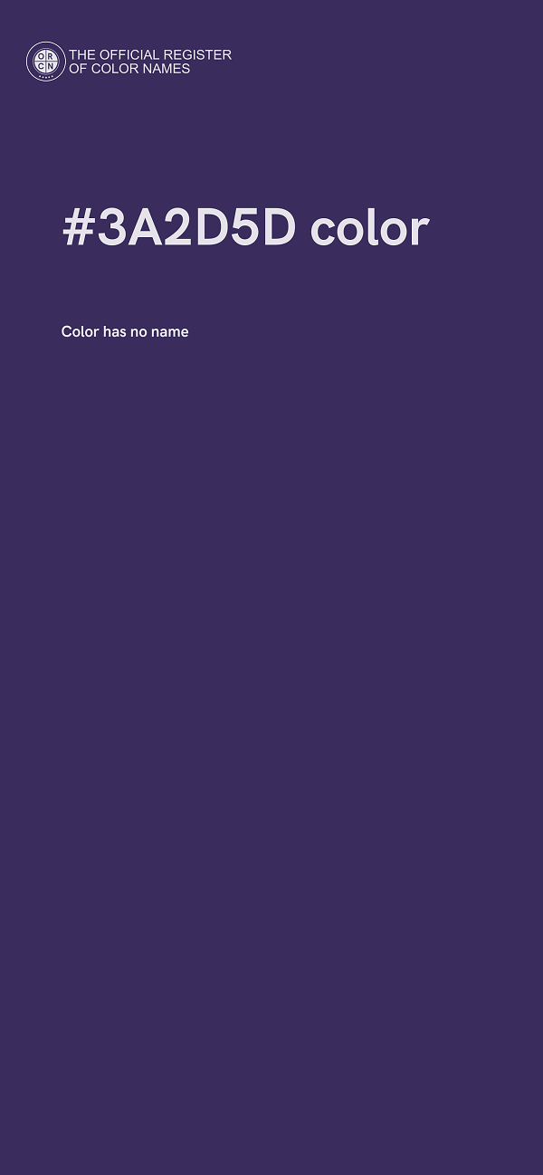 #3A2D5D color image