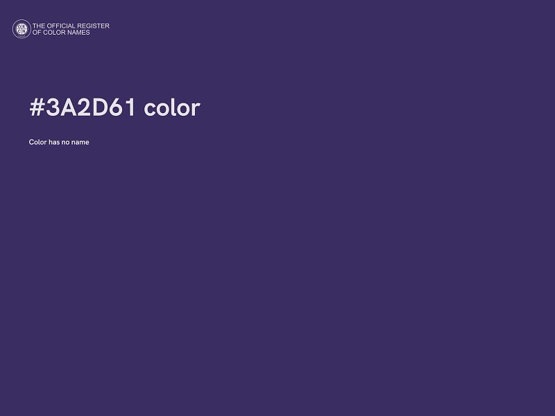 #3A2D61 color image