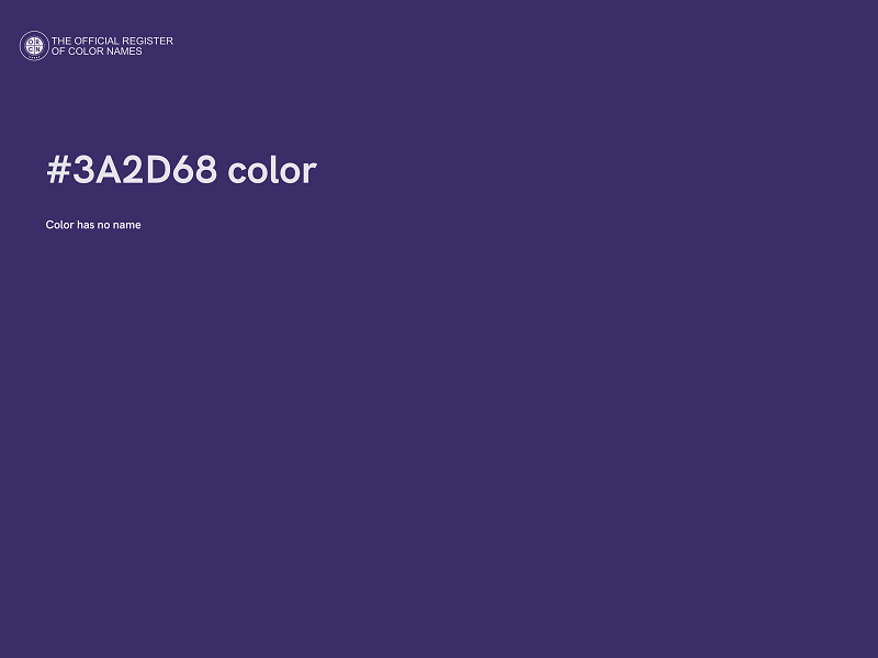 #3A2D68 color image