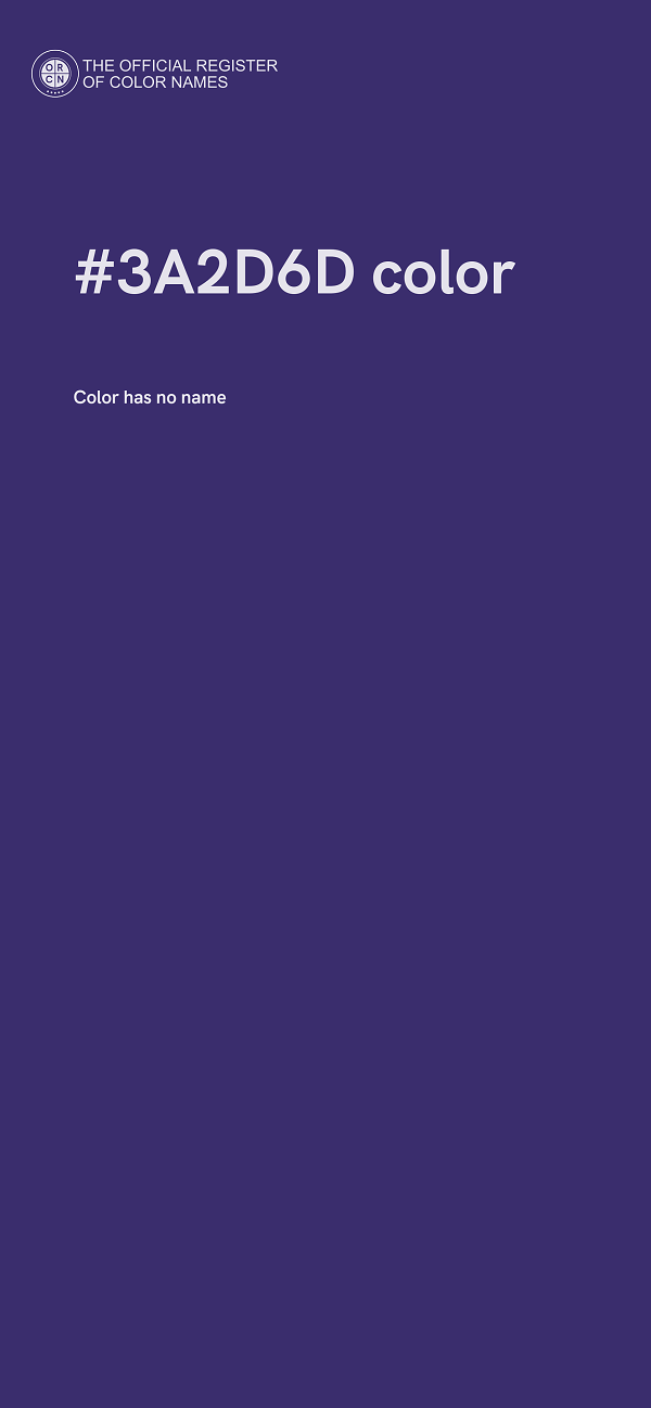 #3A2D6D color image