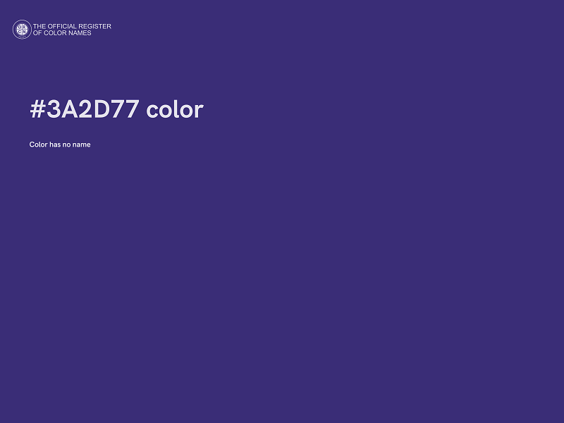 #3A2D77 color image