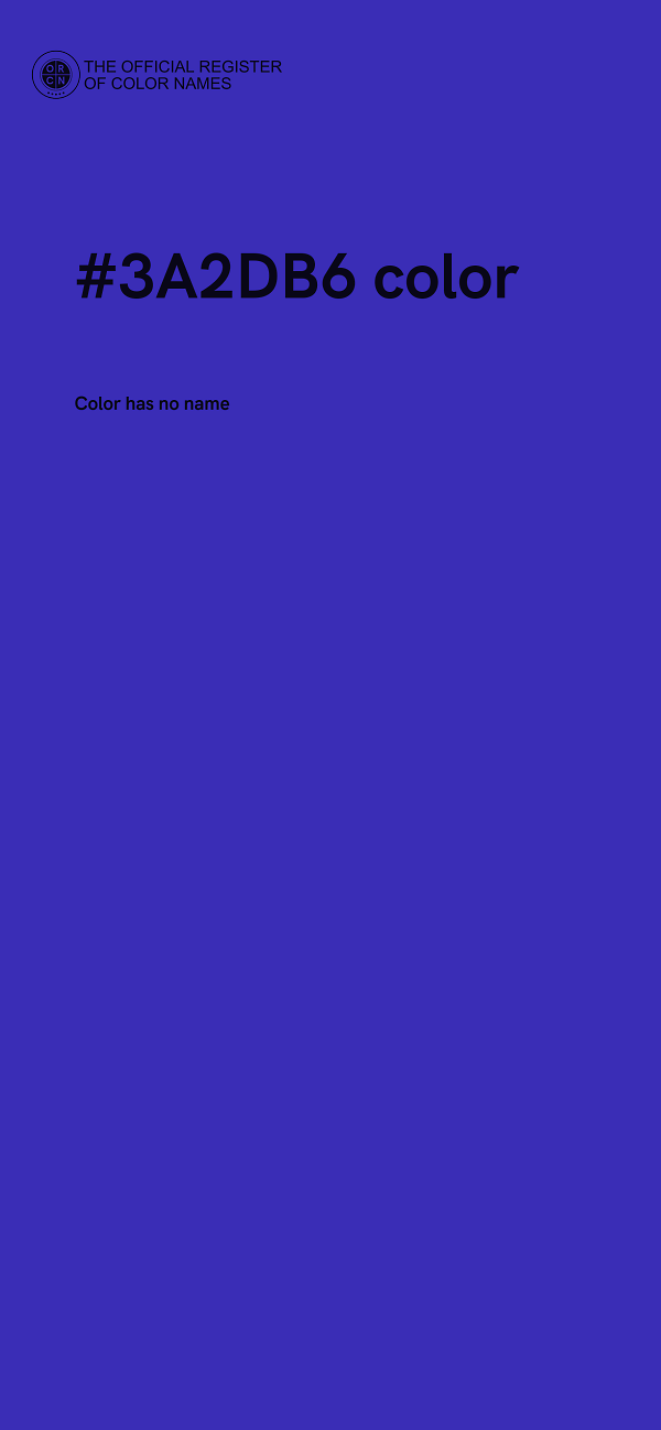 #3A2DB6 color image
