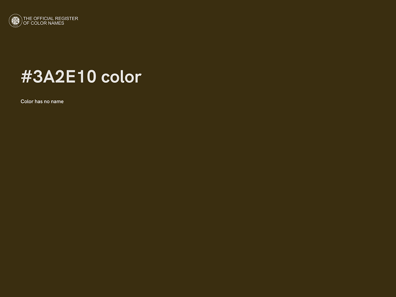 #3A2E10 color image