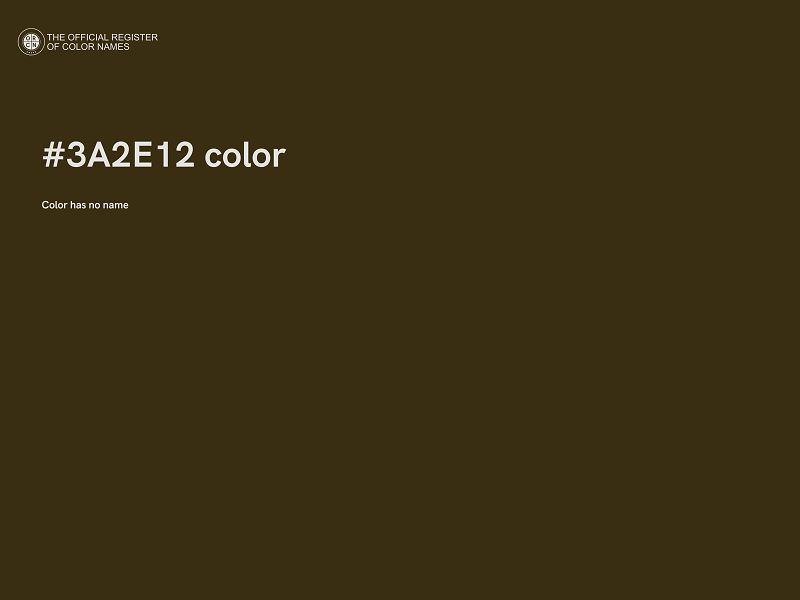 #3A2E12 color image