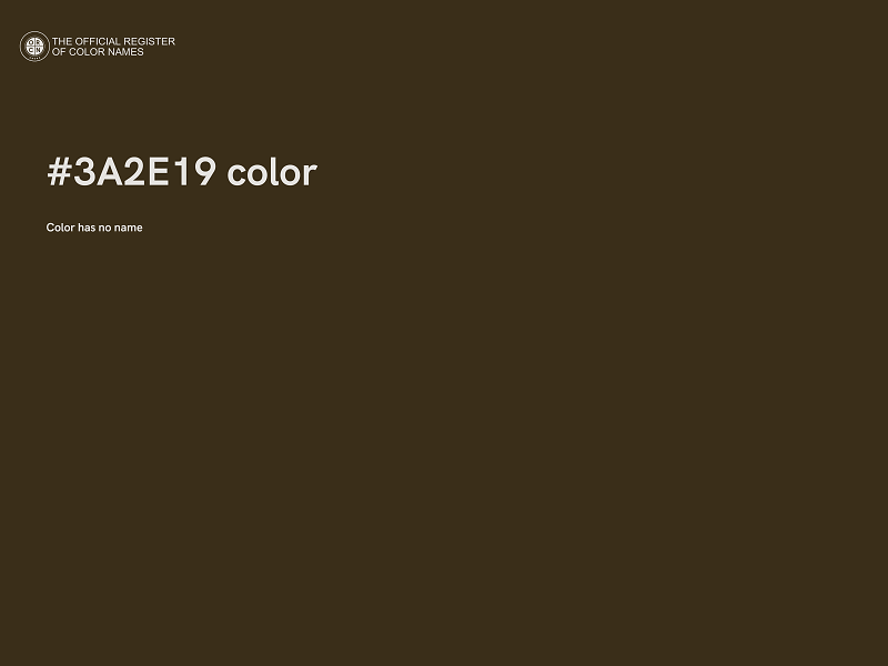 #3A2E19 color image