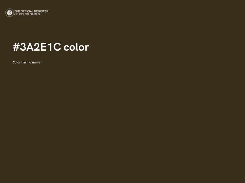 #3A2E1C color image