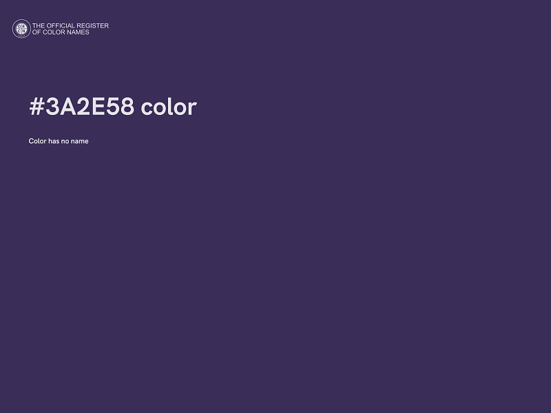 #3A2E58 color image