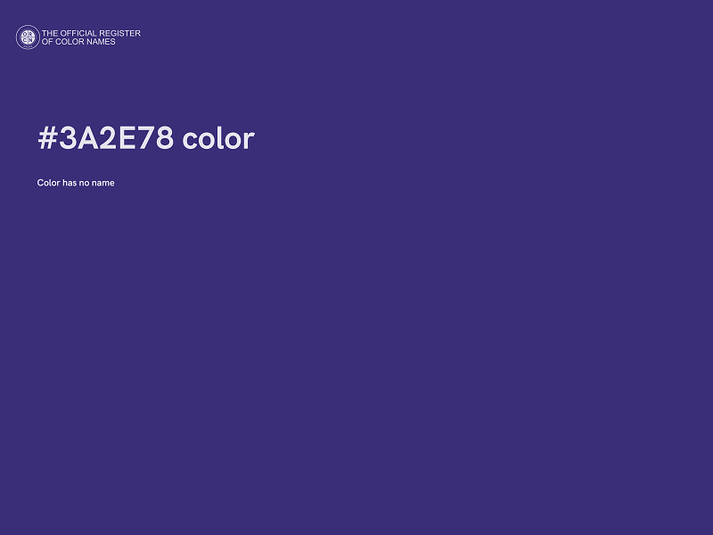 #3A2E78 color image