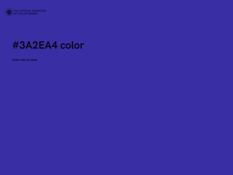 #3A2EA4 color image