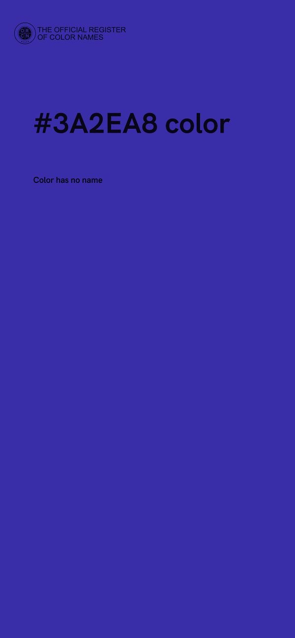 #3A2EA8 color image