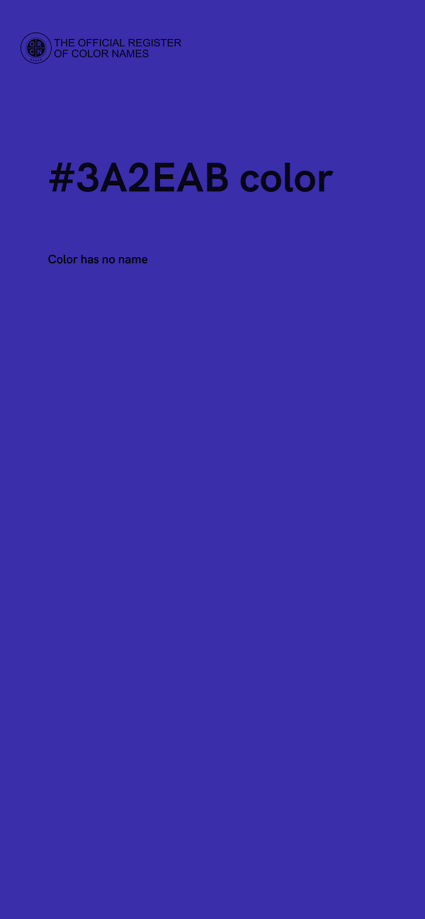 #3A2EAB color image