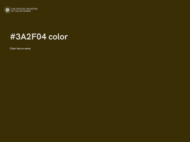 #3A2F04 color image