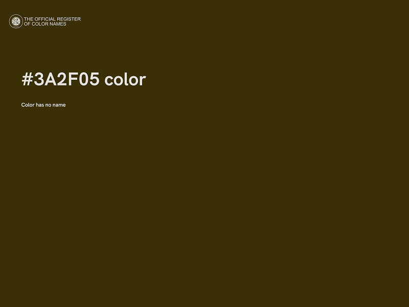 #3A2F05 color image