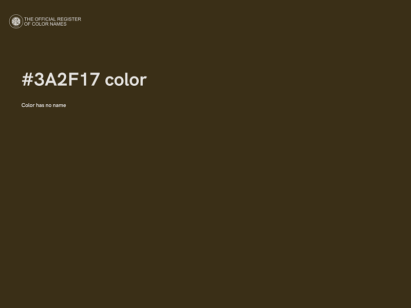 #3A2F17 color image