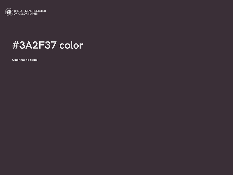 #3A2F37 color image