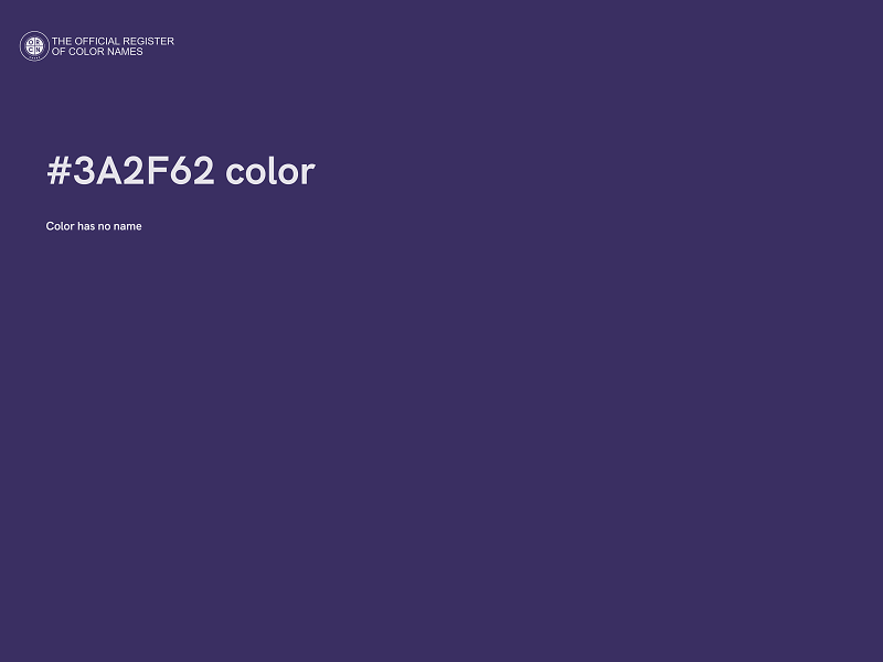 #3A2F62 color image