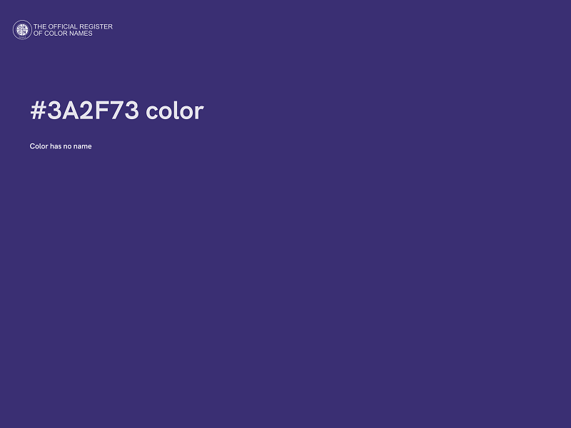 #3A2F73 color image