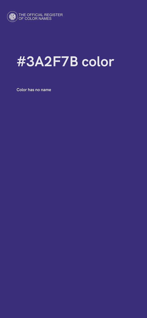 #3A2F7B color image