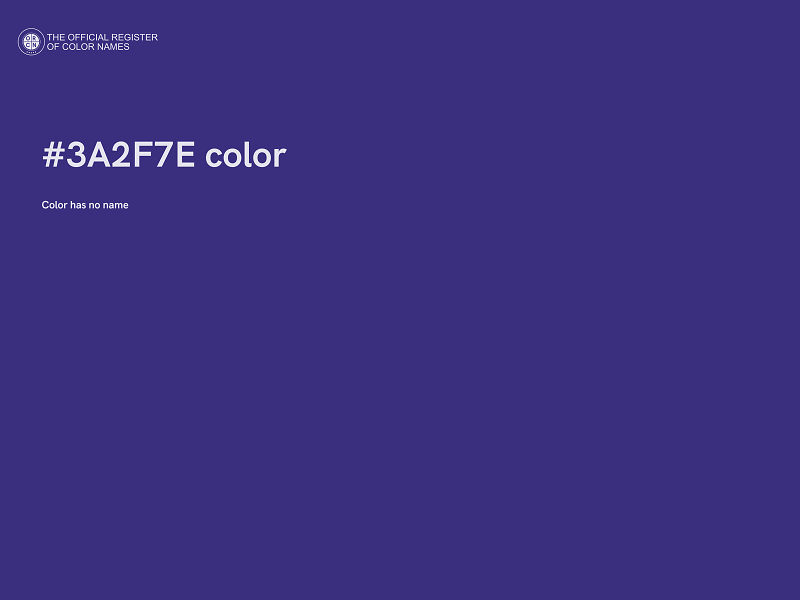 #3A2F7E color image