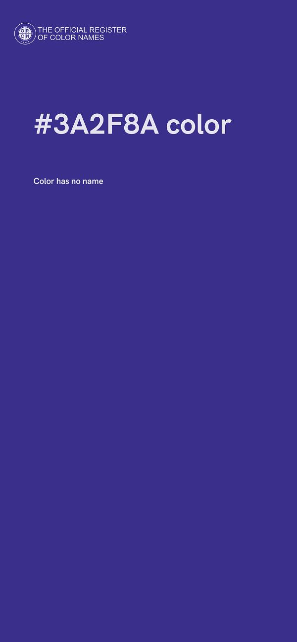 #3A2F8A color image