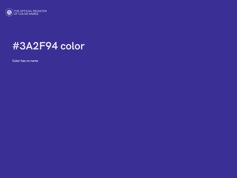 #3A2F94 color image