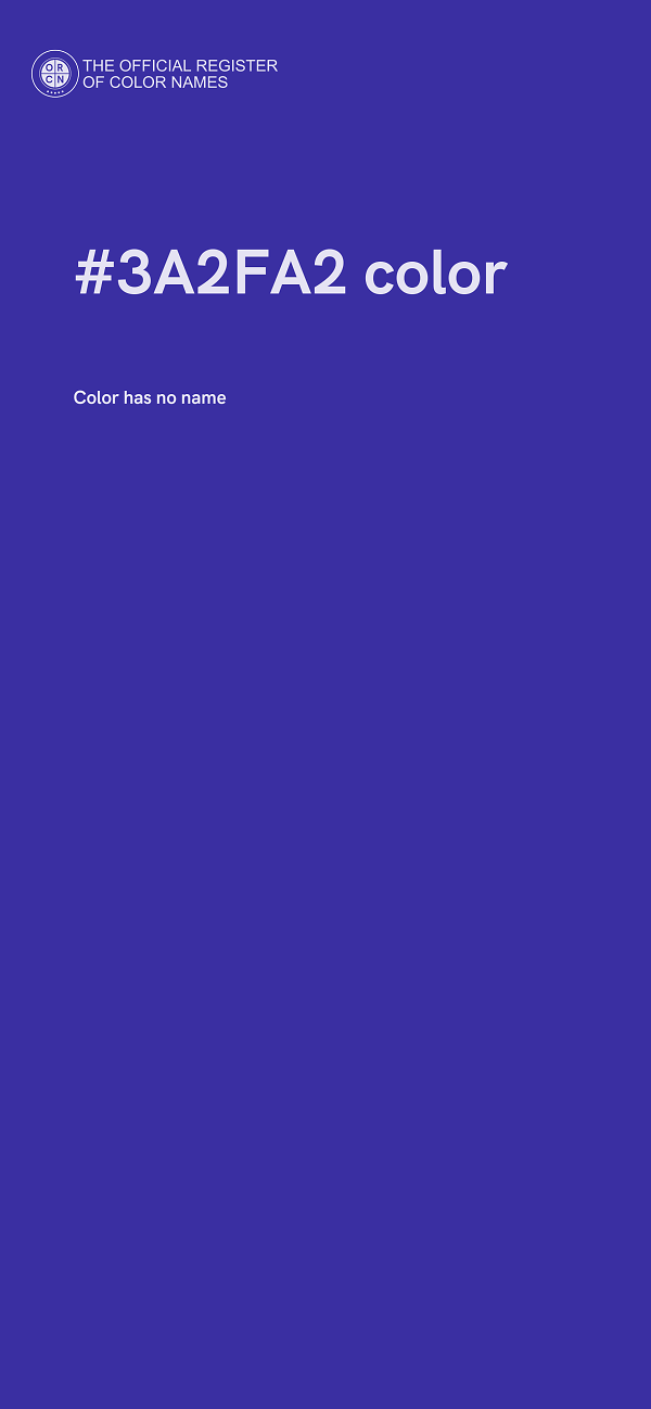 #3A2FA2 color image