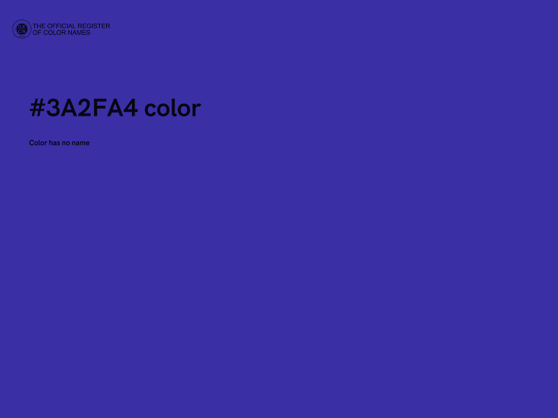 #3A2FA4 color image